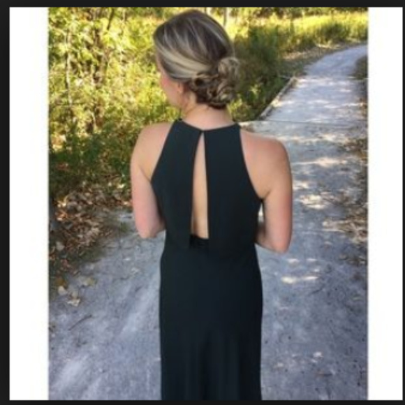 BHLDN Jill Stuart Black maxi dress Bridesmaid NWT - Picture 3 of 7